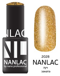 NANLAC NL 2028 Луч заката, 6 мл. - гель-лак &quot;Металлик&quot; Nano Professional