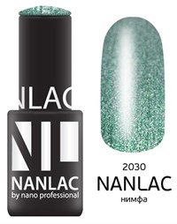 NANLAC NL 2030 Нимфа, 6 мл. - гель-лак &quot;Металлик&quot; Nano Professional