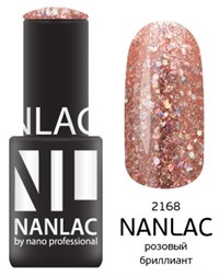 NANLAC NL 2168 Розовый бриллиант, 6 мл. - гель-лак &quot;Металлик&quot; Nano Professional