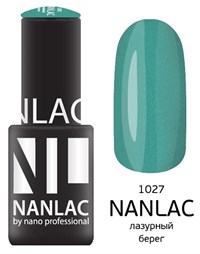 NANLAC NL 1027 Лазурный берег, 6 мл. - гель-лак &quot;Мерцающая эмаль&quot; Nano Professional