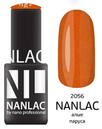 NANLAC NL 2056 Алые паруса, 6 мл. - гель-лак &quot;Мерцающая эмаль&quot; Nano Professional