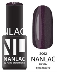 NANLAC NL 2062 Мечты в квадрате, 6 мл. - гель-лак &quot;Мерцающая эмаль&quot; Nano Professional