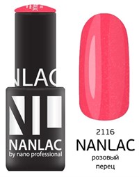 NANLAC NL 2116 Розовый перец, 6 мл. - гель-лак &quot;Мерцающая эмаль&quot; Nano Professional