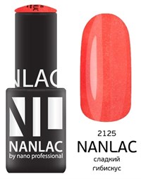 NANLAC NL 2125 Сладкий гибискус, 6 мл. - гель-лак &quot;Мерцающая эмаль&quot; Nano Professional