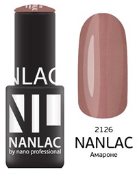 NANLAC NL 2126 Амароне, 6 мл. - гель-лак &quot;Мерцающая эмаль&quot; Nano Professional