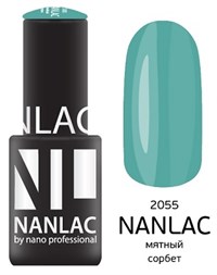 NANLAC NL 2055 Мятный сорбет, 6 мл. - гель-лак &quot;Эмаль&quot; Nano Professional