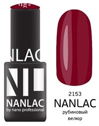 NANLAC NL 2153 Рубиновый велюр, 6 мл. - гель-лак &quot;Эмаль&quot; Nano Professional