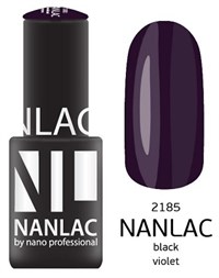 NANLAC NL 2185 Black violet, 6 мл. - гель-лак &quot;Эмаль&quot; Nano Professional