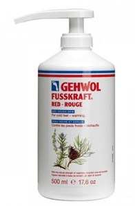 Gehwol Fusskraft Red Dry Rough Skin, 500 мл. - красный бальзам согревающий, для сухой кожи ног