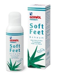 Gehwol Fusskraft Soft Feet Schaum Aloe Vera & Olive, 125 мл. - пенка с гилауроновой кислотой "Алоэ Вера и масло оливы" Фусскрафт