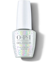OPI GelColor ProHealth All A&#39;twitter In Glitter, 15 мл. - гель лак OPI &quot;Весь твиттер в блёстках&quot;
