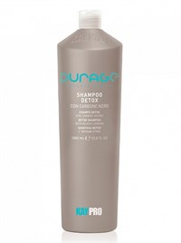 KAYPRO Purage Shampoo Detox, 1000 мл. - шампунь очищающий с чёрным углём