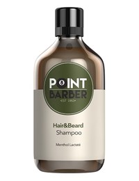 Освежающий шампунь Farmagan Point Barber Hair & Beard Shampoo, 300 мл. для волос и бороды
