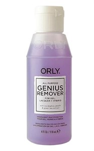 Универсальная жидкость ORLY Genius All Purpose Remover, 118 мл. для снятия лака, геля и искусственных покрытий