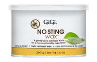 Воск для волос GiGi No Sting Wax, 396 гр. нежный, для эпиляции чувствительной кожи лица и тела "Без боли"
