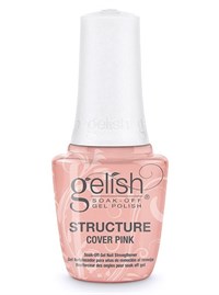 Укрепляющий гель с кисточкой Gelish Structure Gel Cover Pink, 15 мл. камуфлирующий розовый