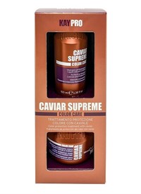 Мини-набор защита цвета KAYPRO Caviar Supreme Kit шампунь и маска для волос