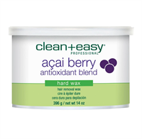 Горячий твёрдый воск Clean + Easy Acai Berry Hard Wax, 396 гр. "Ягода Асаи"