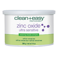 Тёплый деликатный воск Clean + Easy Zinc Oxide Ultra Sensitive Soft Wax, 396 гр. "Цинк"