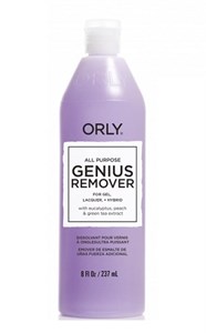 Универсальная жидкость ORLY Genius All Purpose Remover, 237 мл. для снятия лака, гель-лака и искусственных покрытий