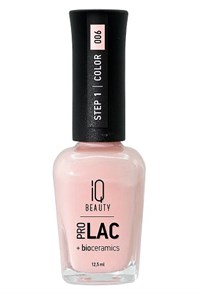 Бежево-розовый лак для ногтей IQ Beauty PROLAC 006 Sensory, 12.5 мл.