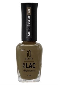 Оливковый лак для ногтей IQ Beauty PROLAC 033 Olive Oyl, 12.5 мл.