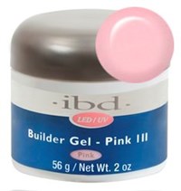 IBD LED/UV Builder Gel Pink III, 56 г. – холодный розовый камуфлирующий гель для наращивания ногтей