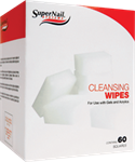 SuperNail Cleansing Wipes, 60 шт. - безволоконные спонжи для снятия липкого слоя