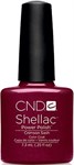 CND Shellac Crimson Sash, 7,3 мл. - гель лак Шеллак "Тёмно-красный пояс" - фото 15459