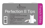 EzFlow Perfection II French White Nail Tips, 100 шт. - белые типсы без контактной зоны, ассорти №1-10 - фото 21095