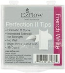 EzFlow Perfection II French White Nail Tips #4, 50 шт. - белые типсы без контактной зоны №4 - фото 21126