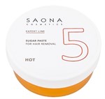 Saona Expert Line Sugar Paste 5 Hot, 200 гр.- Твёрдая разогреваемая сахарная паста для шугаринга Саона - фото 27880
