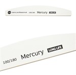 Nano Professional Mercury Long Life File 100/180 - белая пилка для искусственных и натуральных ногтей - фото 32970