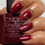 CND Shellac Crimson Sash, 7,3 мл. - гель лак Шеллак "Тёмно-красный пояс" - фото 4873