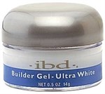 IBD Builder Gel Ultra White, 14гр. - ярко-белый моделирующий гель для наращивания ногтей